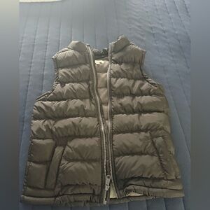 Sonoma Black Puffer Vest with Gray Lining
